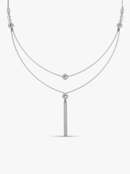 Kriti Sanon Silver Slow Dance Layered Necklace