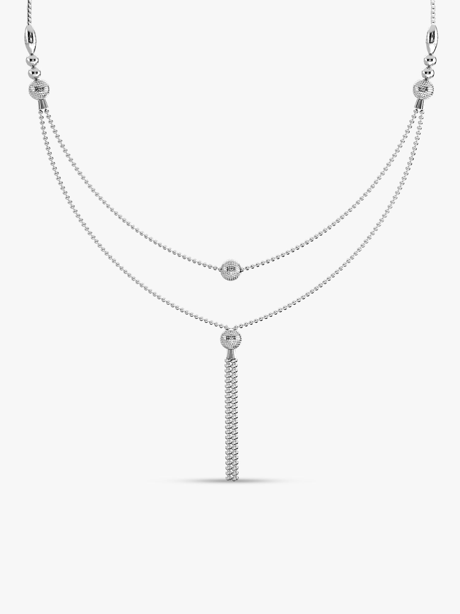 Kriti Sanon Silver Slow Dance Layered Necklace