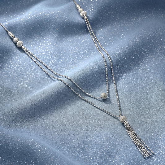 Silver Slow Dance Layered Necklace
