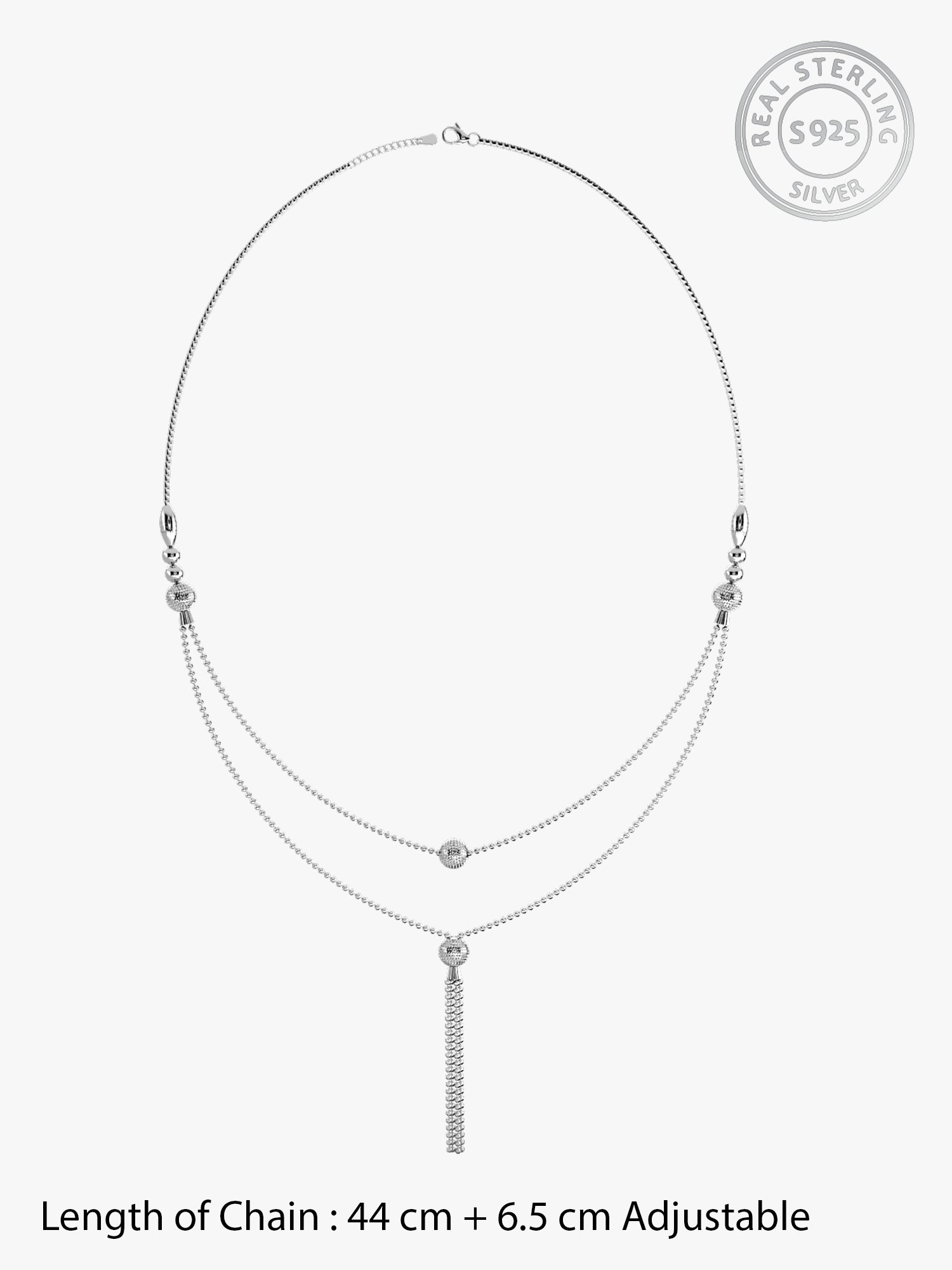 Kriti Sanon Silver Slow Dance Layered Necklace
