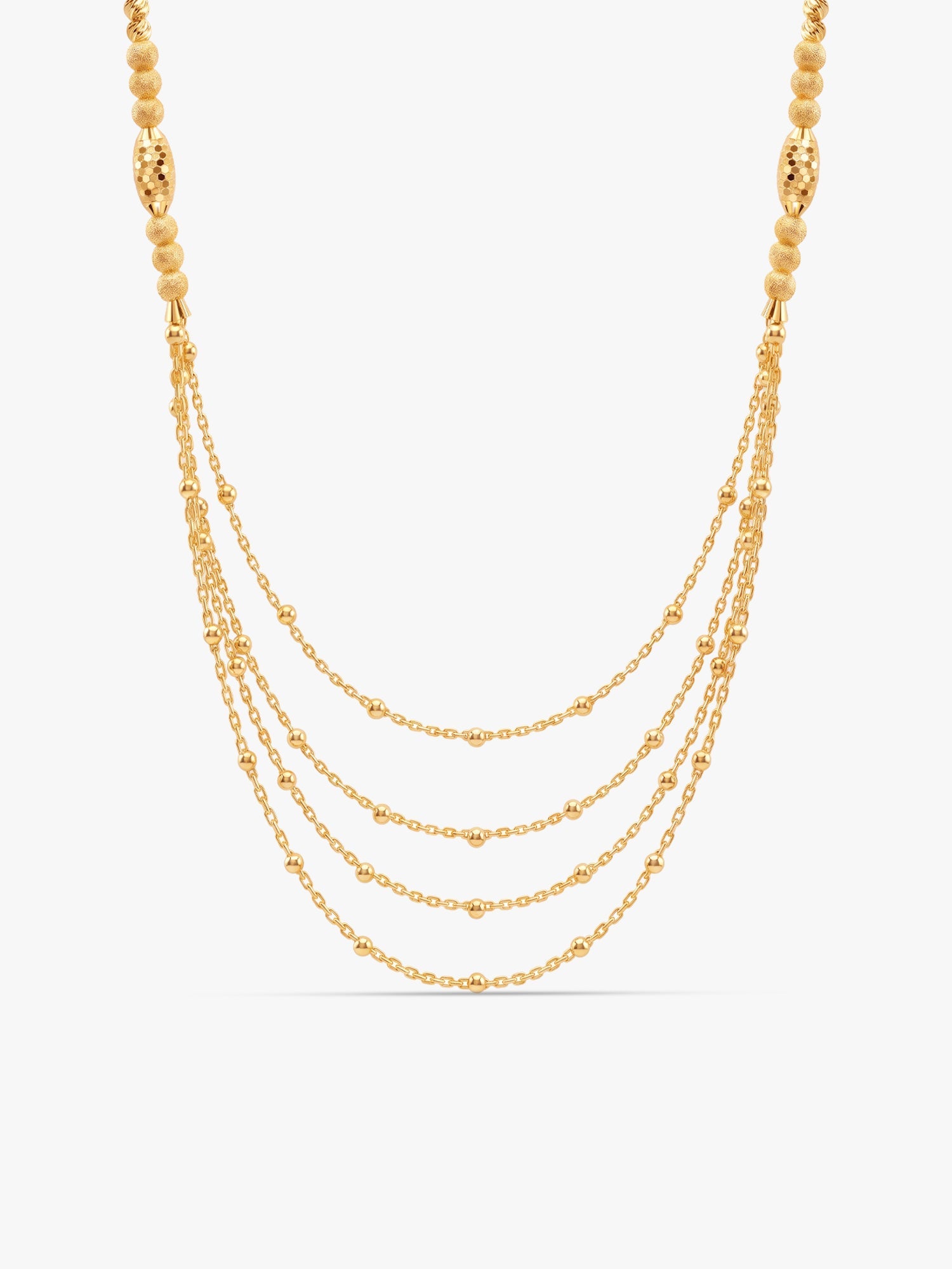 Kriti Sanon Golden Treasure Layered Necklace