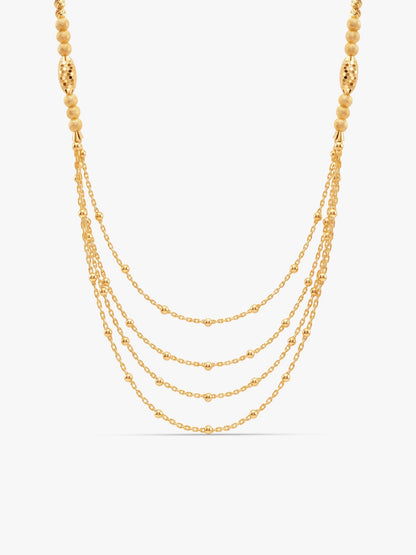 Kriti Sanon Golden Treasure Layered Necklace
