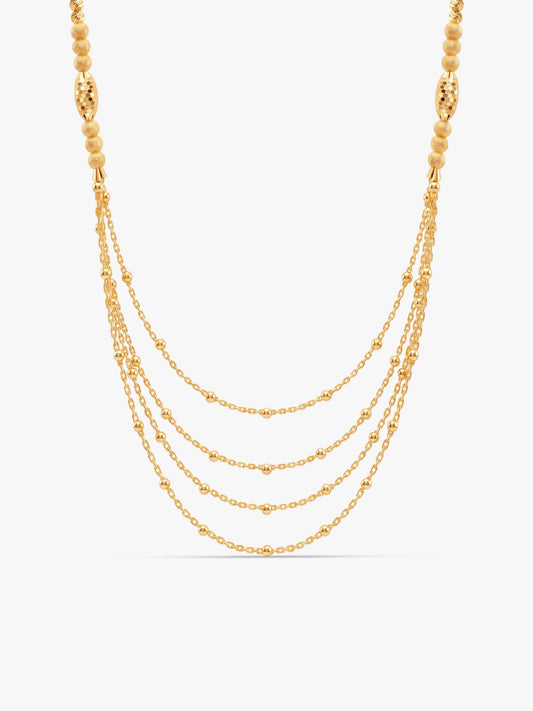Kriti Sanon Golden Treasure Layered Necklace