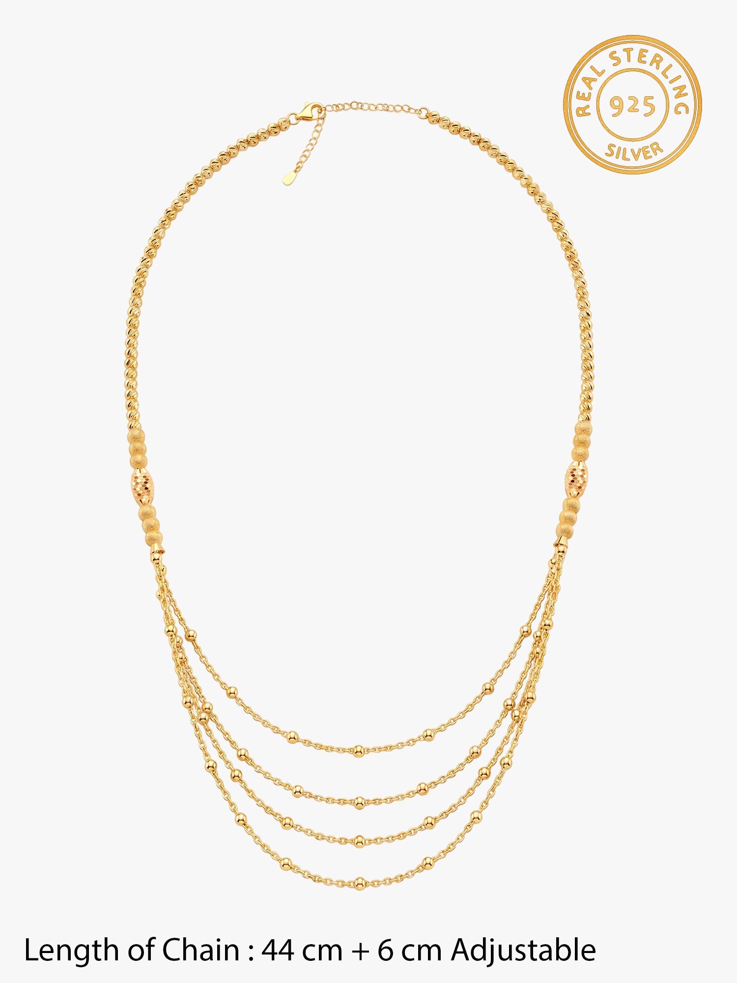 Kriti Sanon Golden Treasure Layered Necklace