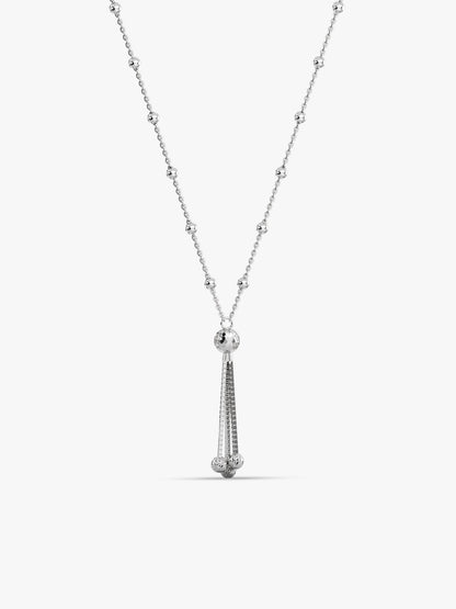 Silver Stay With Me Necklace