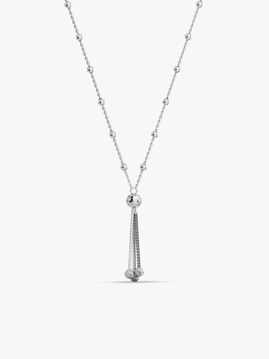 Silver Stay With Me Necklace