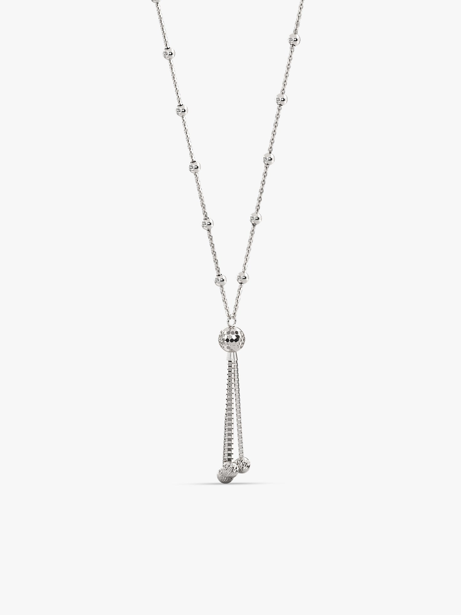 Silver Stay With Me Necklace