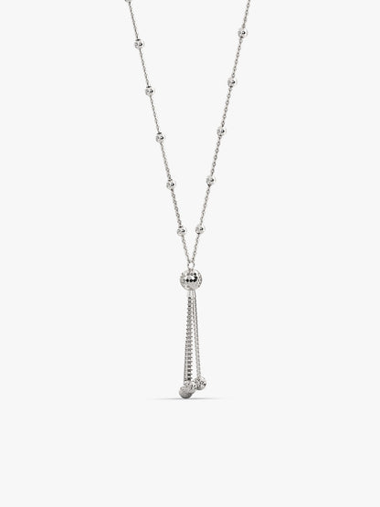 Silver Stay With Me Necklace