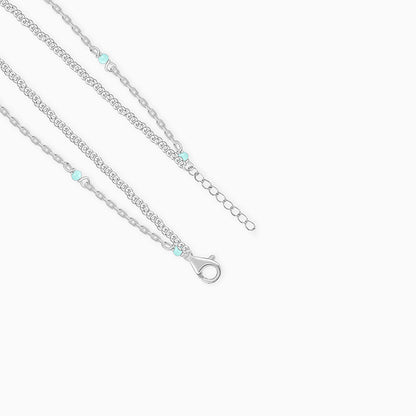 Silver Layered Shine Necklace