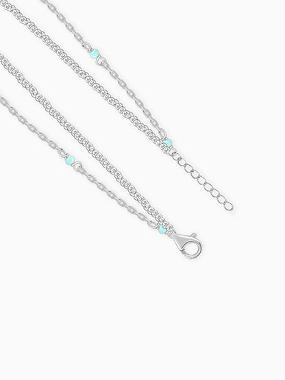 Silver Layered Shine Necklace