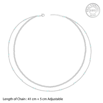 Silver Layered Shine Necklace