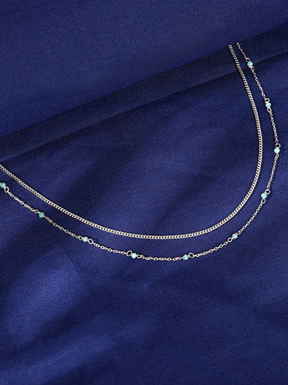 Silver Layered Shine Necklace