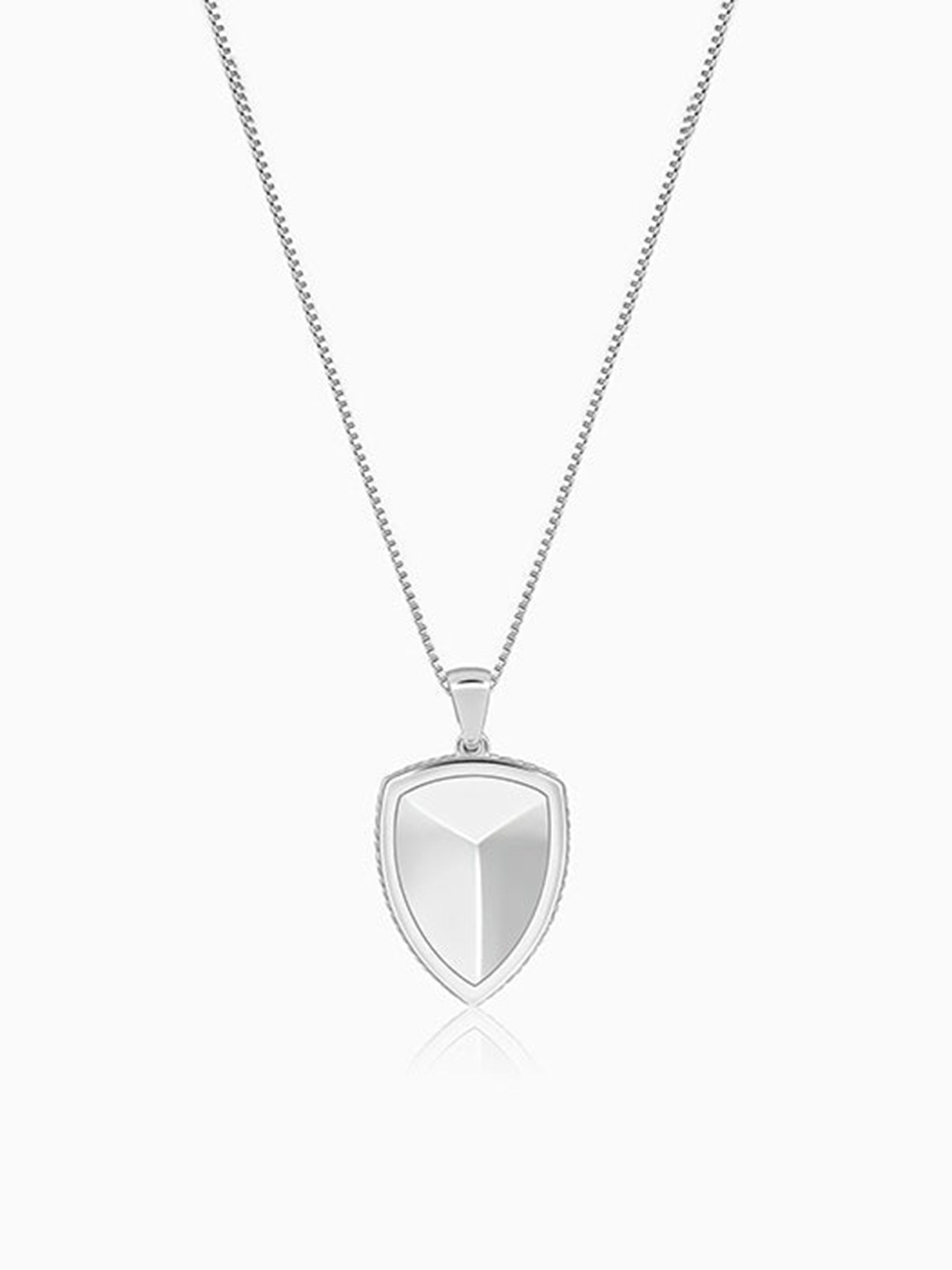 Silver Knight’s Valor Pendant With Box Chain For Him