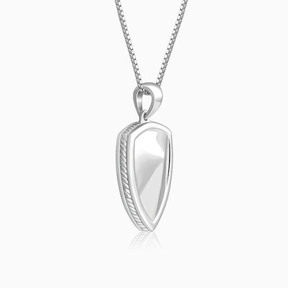 Silver Knight’s Valor Pendant With Box Chain For Him