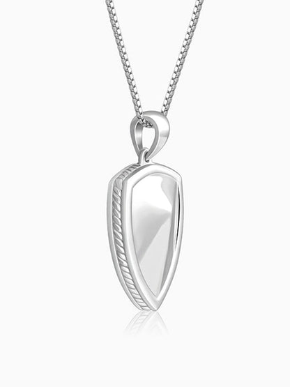 Silver Knight’s Valor Pendant With Box Chain For Him