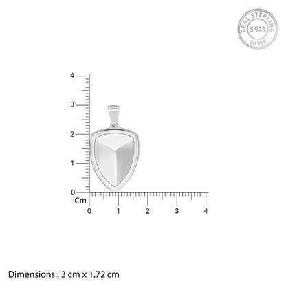 Silver Knight’s Valor Pendant With Box Chain For Him