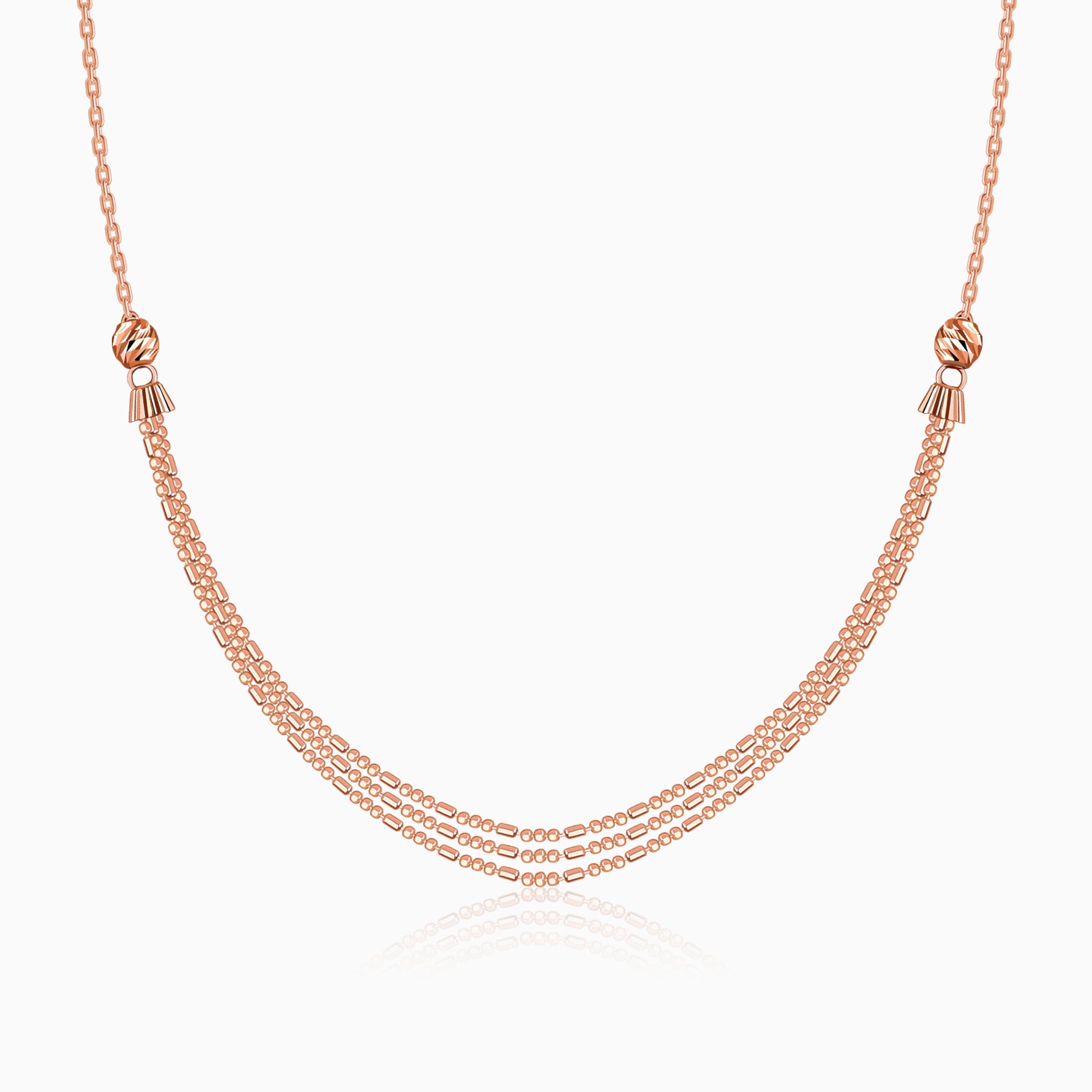 Rose Gold Just Dance Necklace