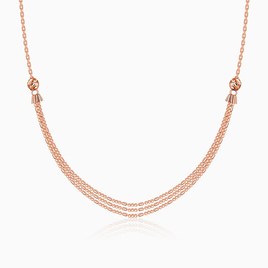 Rose Gold Just Dance Necklace