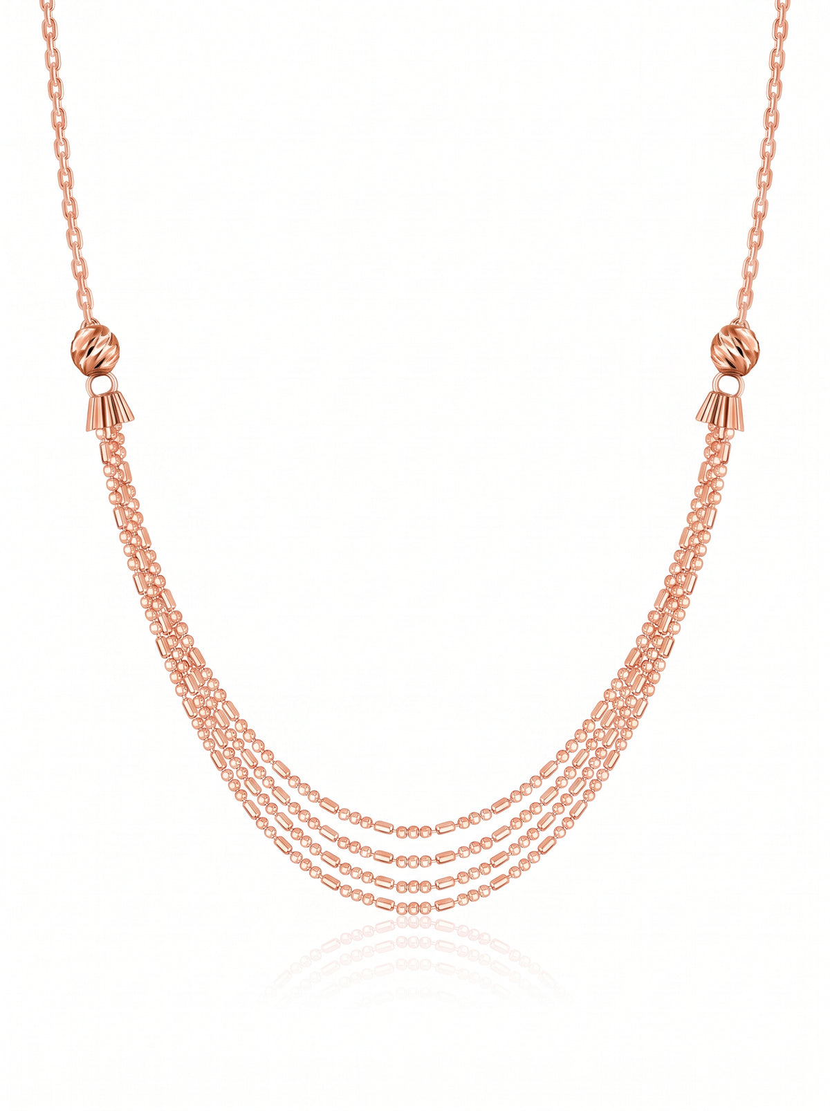 Rose Gold Just Dance Necklace