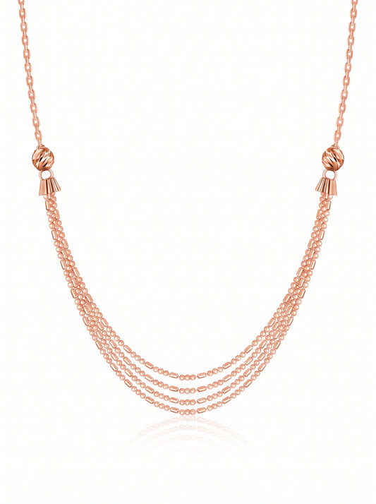 Rose Gold Just Dance Necklace