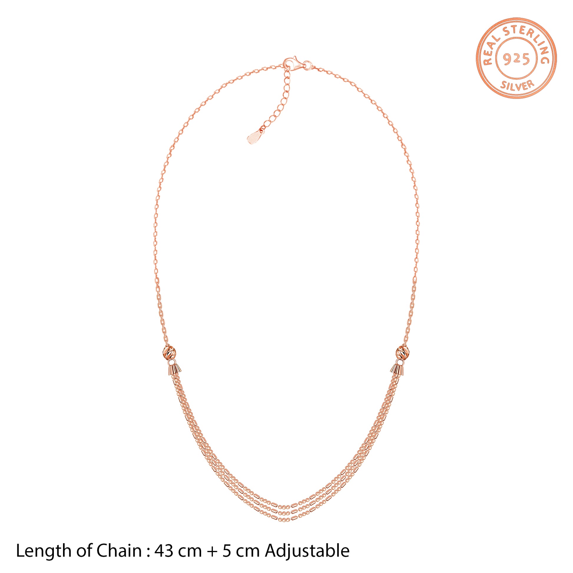 Rose Gold Just Dance Necklace