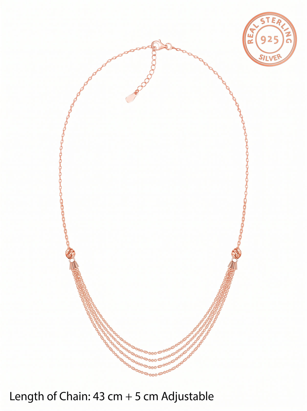 Rose Gold Just Dance Necklace