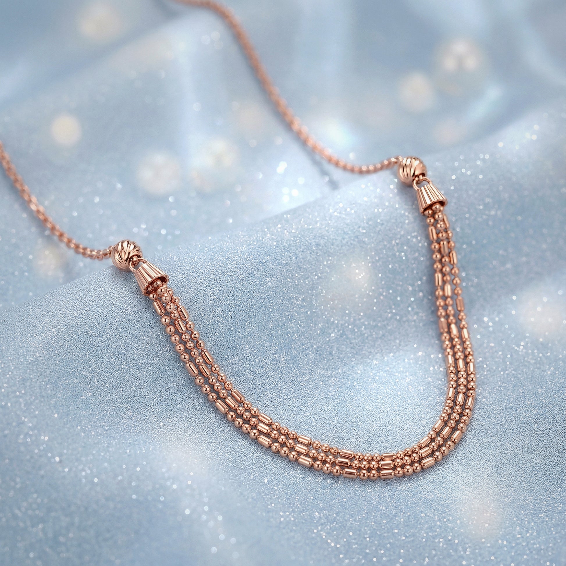 Rose Gold Just Dance Necklace