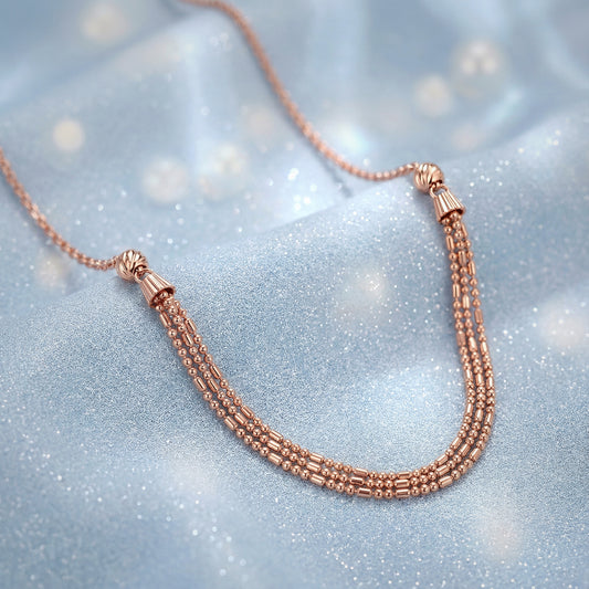 Rose Gold Just Dance Necklace