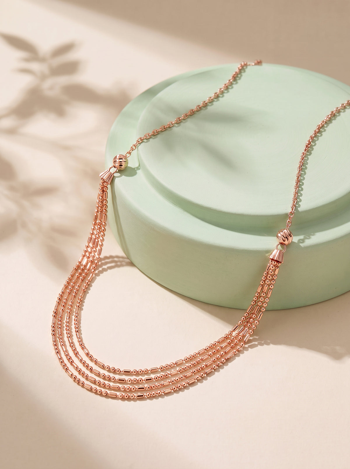 Rose Gold Just Dance Necklace