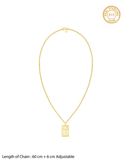Golden Dawn Pendant With Box Chain For Him