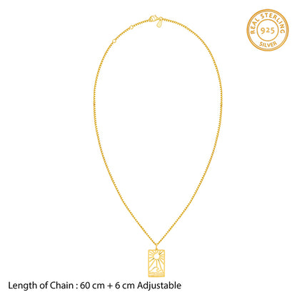 Golden Dawn Pendant With Box Chain For Him