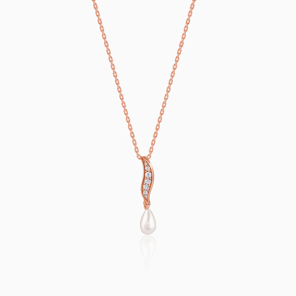 Rose Gold Unforgettable Pendant With Link Chain