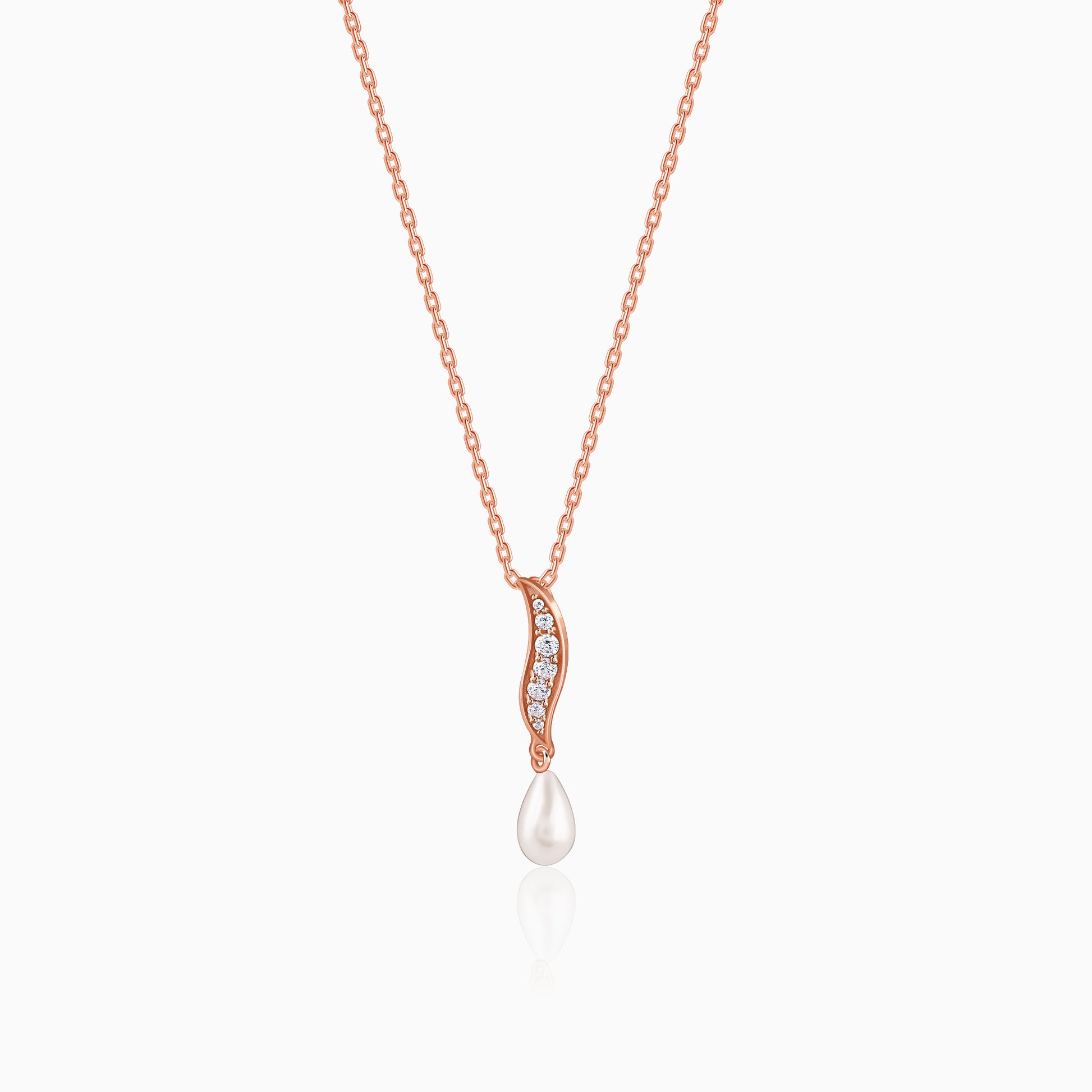 Rose Gold Unforgettable Pendant With Link Chain