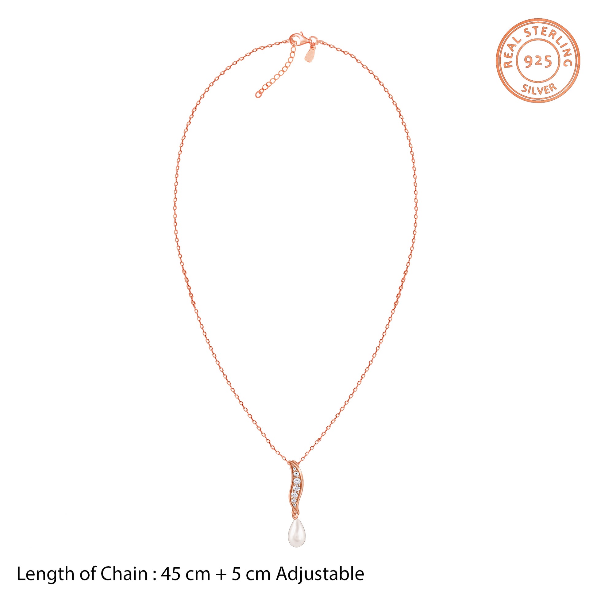 Rose Gold Unforgettable Pendant With Link Chain