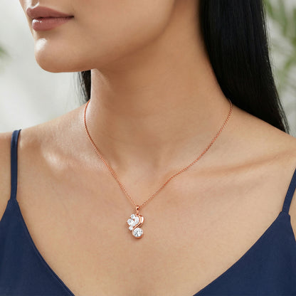 Rose Gold Killer Queen Pendant With Link Chain