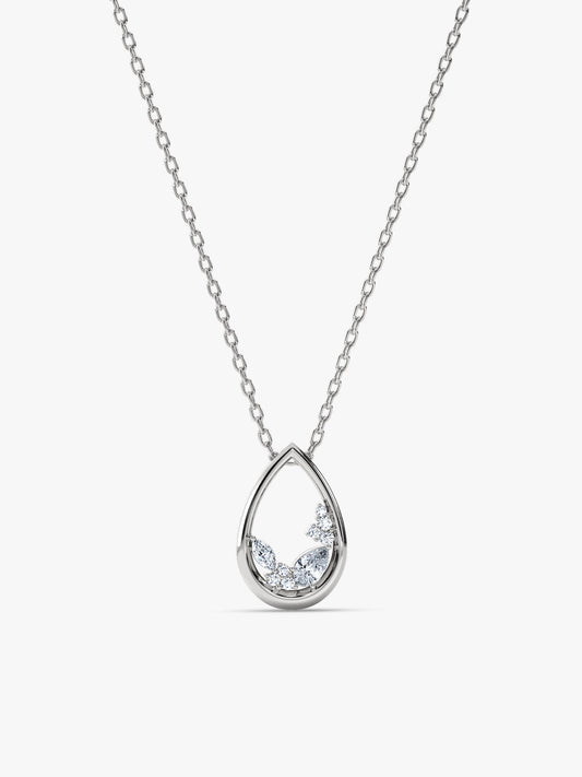 Silver Stayin' Alive Pendant With Link Chain
