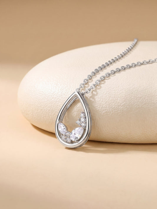 Silver Stayin' Alive Pendant With Link Chain