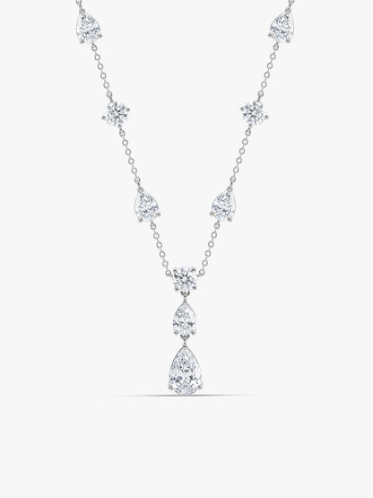 Silver Midnight Rain Necklace