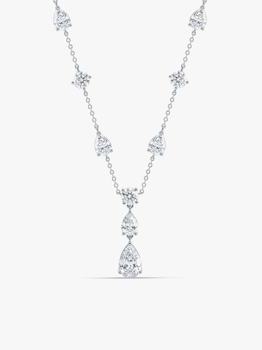 Silver Midnight Rain Necklace