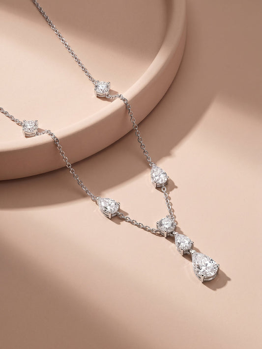 Silver Midnight Rain Necklace