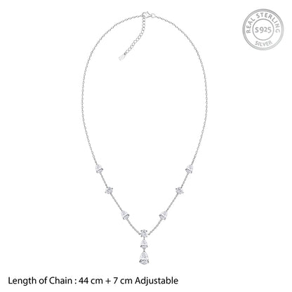 Silver Midnight Rain Necklace