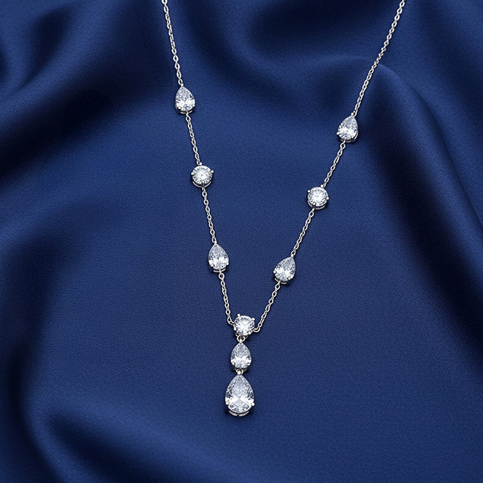 Silver Midnight Rain Necklace