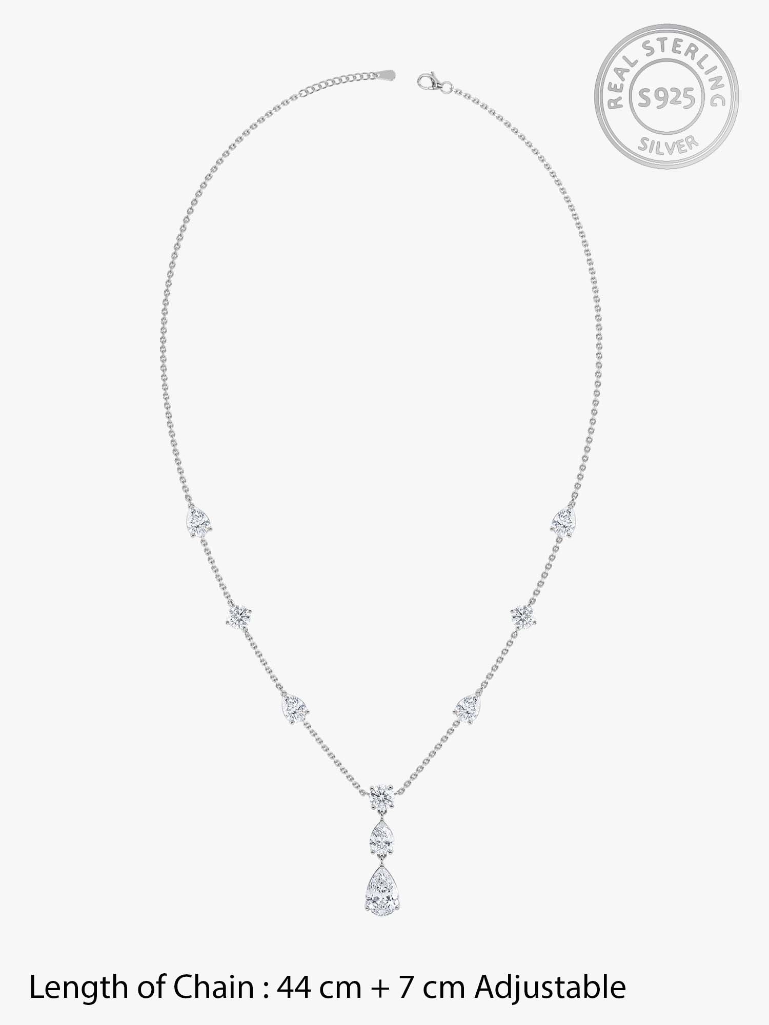 Silver Midnight Rain Necklace