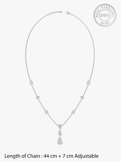 Silver Midnight Rain Necklace