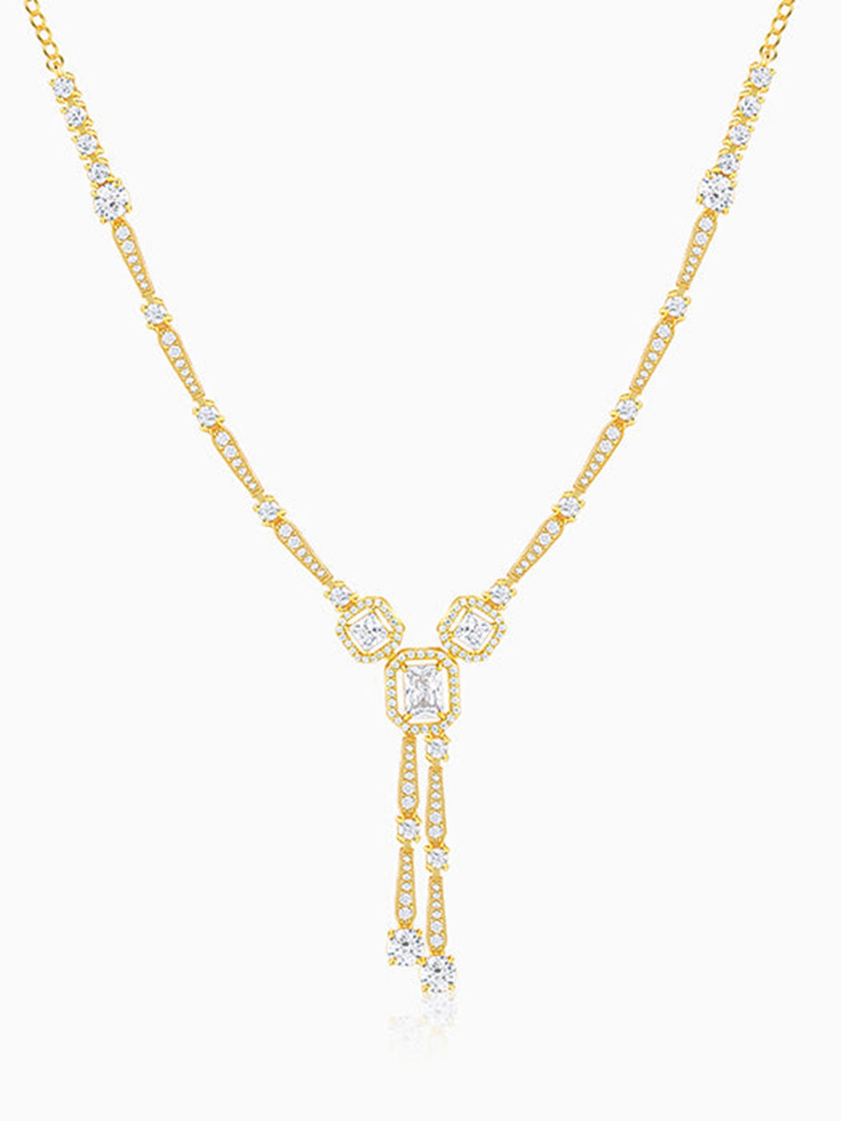 Golden Royal Prism Neglige Necklace