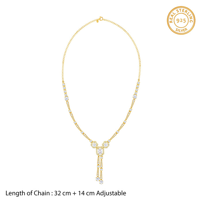 Golden Royal Prism Neglige Necklace