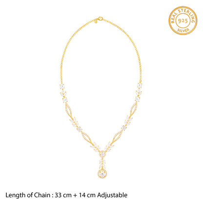 Golden Haloed Vine Necklace