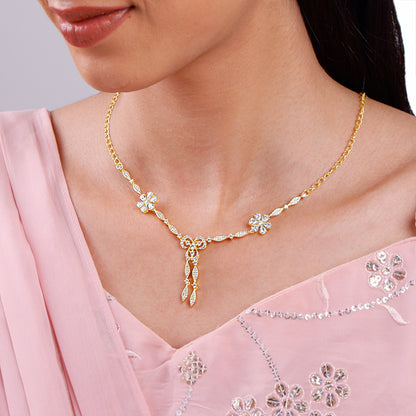 Golden Aurora Elegance Necklace