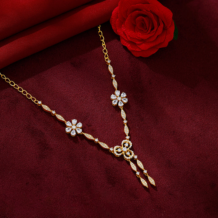 Golden Aurora Elegance Necklace