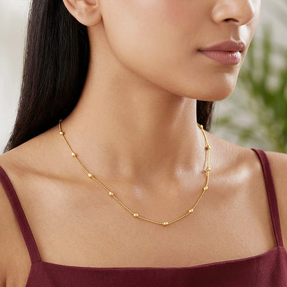 Golden Minimal Glow Necklace